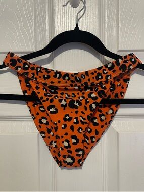 🌟5/$15🌟 Blackbough Orange Leopard Print Bikini Bottom